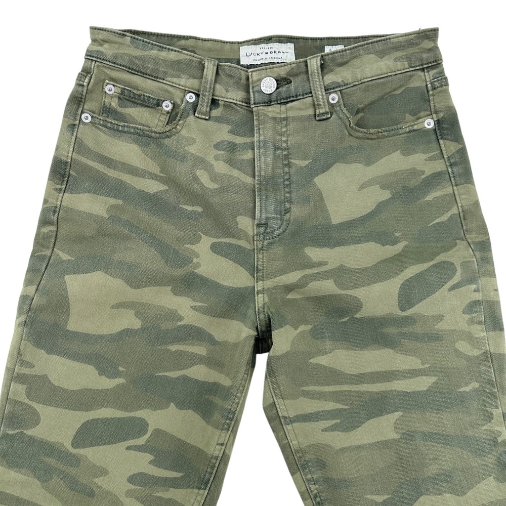 Lucky Brand Jeans Women 6 Camo High Rise Bridgette Crop Pant - Picture 4 of 12